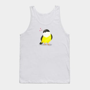 White Collared Manakin Bird in love Tank Top